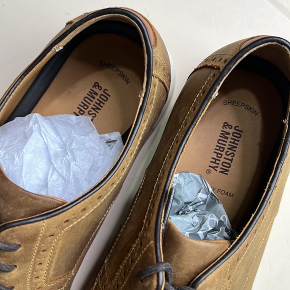 Johnston & Murphy Brown Leather Casual Shoes - Picture 5 of 8